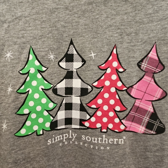 Simply Southern Messy & Bright Long Sleeve T-Shirt NWT - Picture 4 of 4